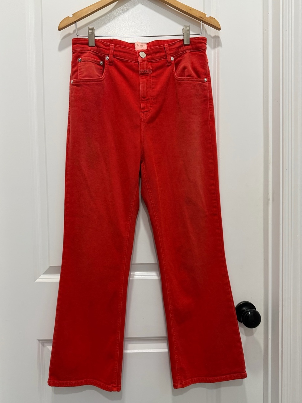 CLOSED Bright Red Denim Jeans